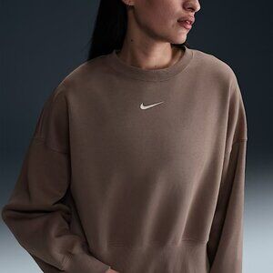 Nike Sportswear Phoenix Fleece in Mink Brown/Sail